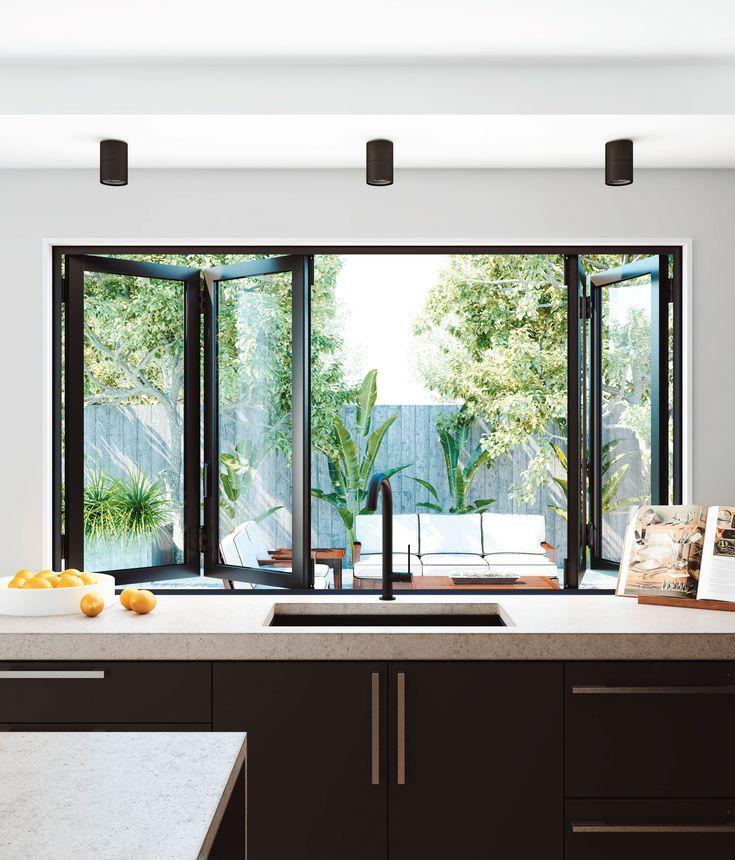 Kitchen Servery Bi-Fold Window