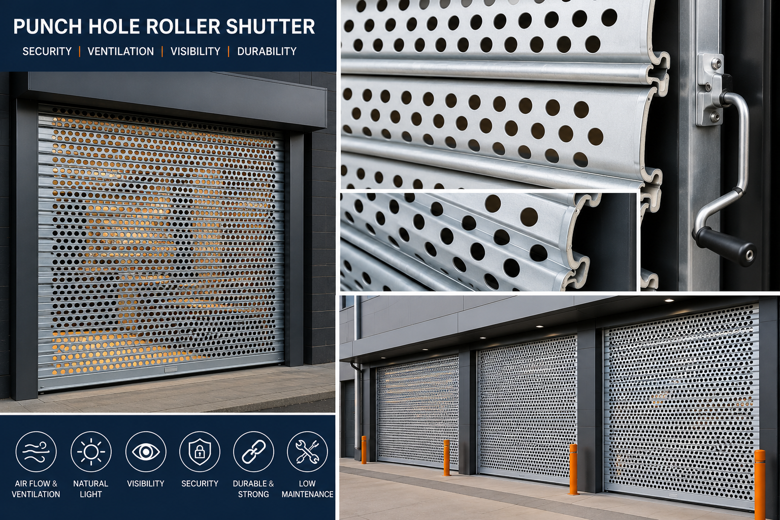 Punch Hole Roller Shutter