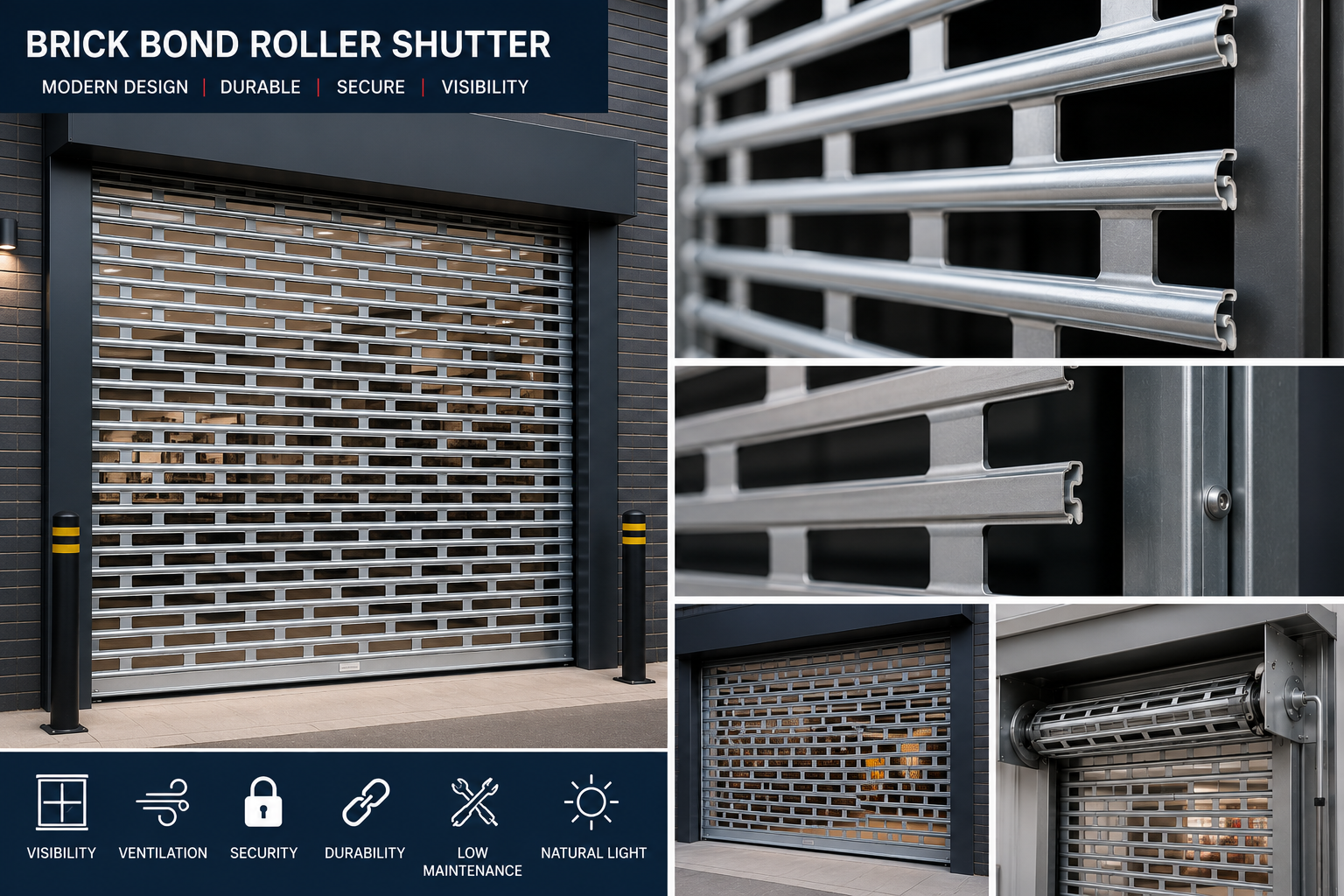 Brick Bond Roller Shutter