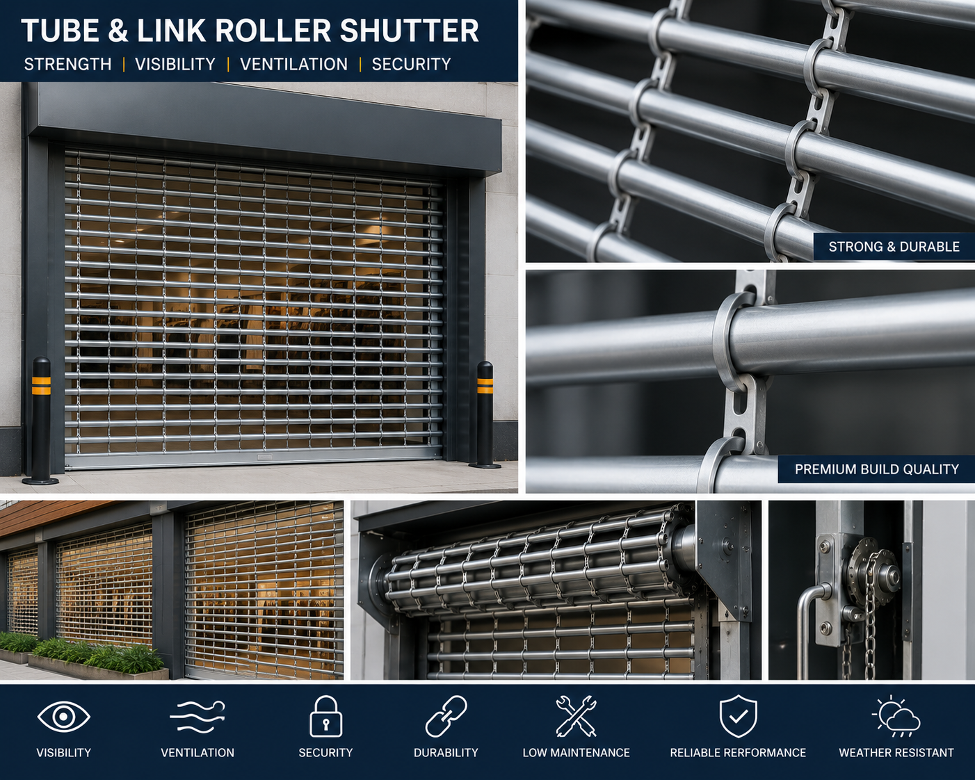 Tube & Link Roller Shutter