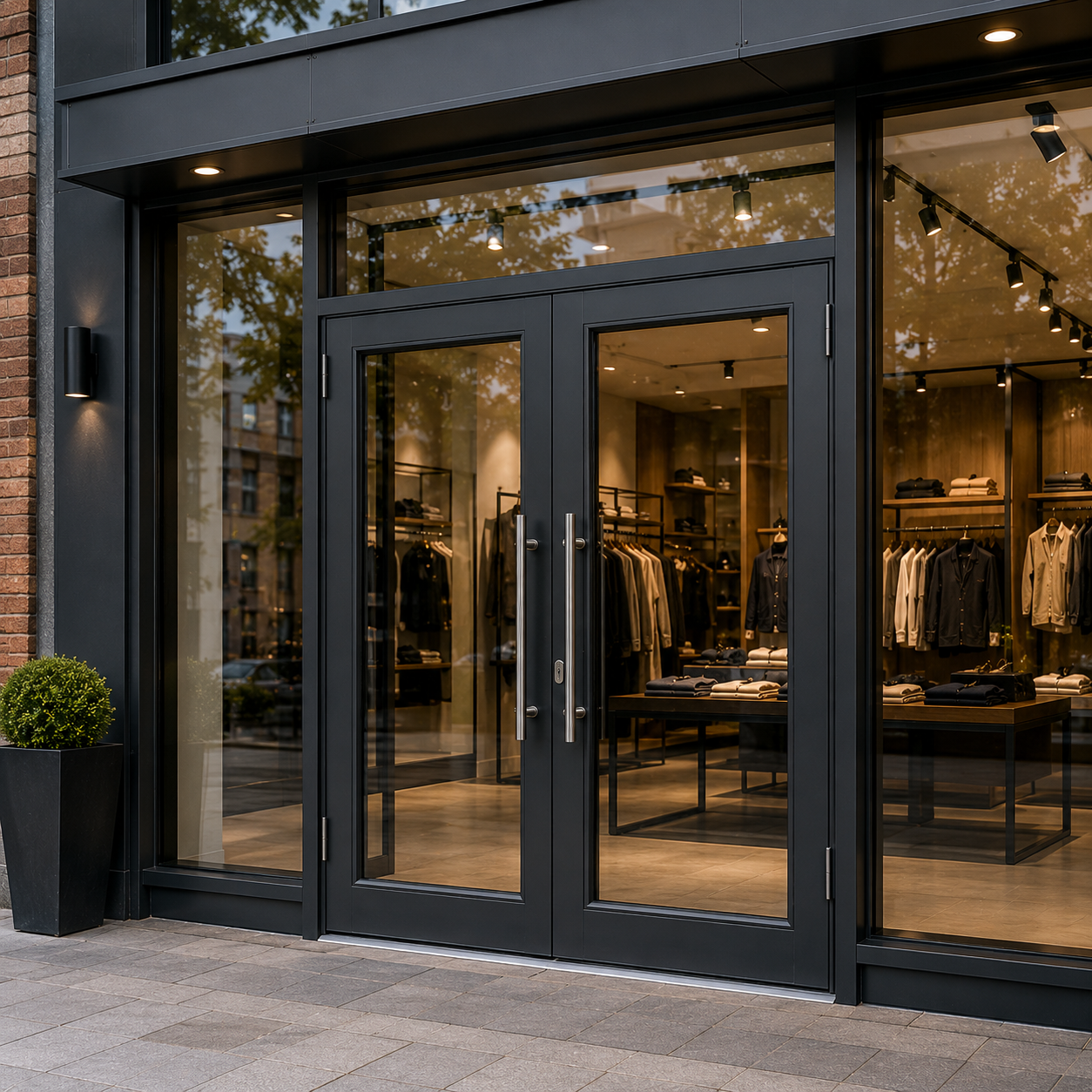 Aluminium Shop Front Door
